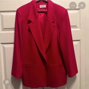 Saks Fifth Avenue Vibrant Red Blazer